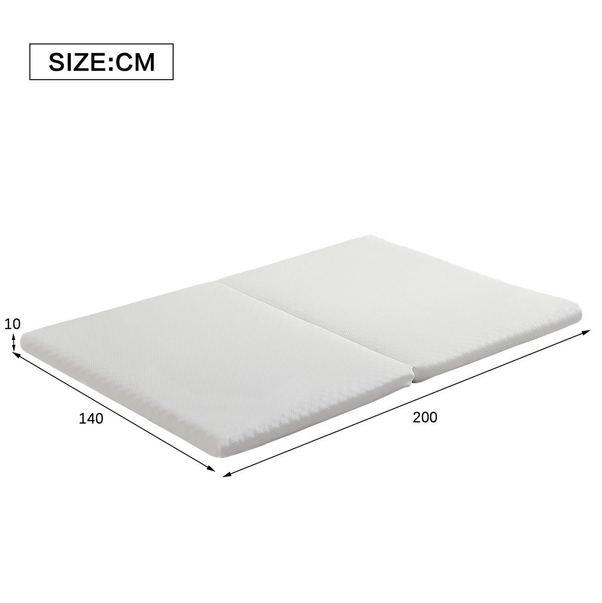 HOCHBETT 140/200 cm Metallbett mit Schreibtisch und Regalen in Weiß mit Matratze - Weiß, Metall (140/200cm) - OKWISH