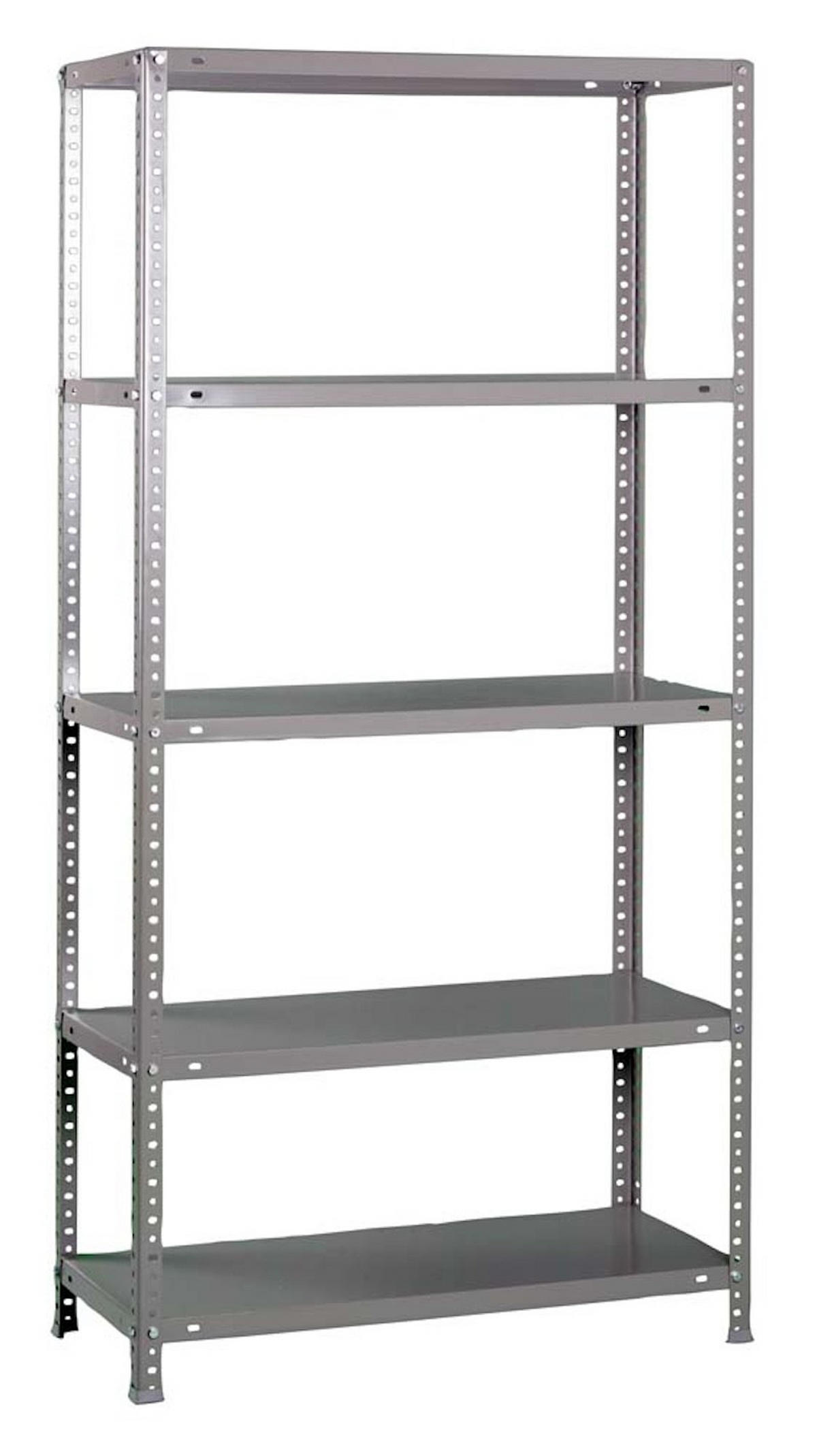 SCHRAUBREGAL PANDA TALL | HxBxT 200x110x50cm | 5 Fachböden | Fachlast 90kg | Verzinkt - Silberfarben, Metall (110/200/50cm) - PROREGAL