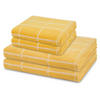 FROTTIERSET Sensual Skin Karo 4-teilig - Gelb, Textil (50/100cm) - Ross
