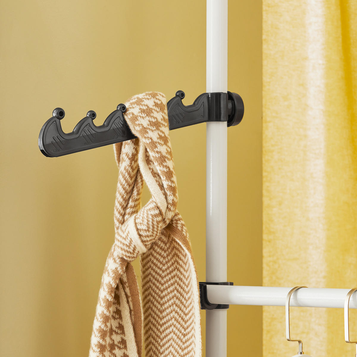 TELESKOP GARDEROBEN SYSTEM - Weiß, Kunststoff (311/285/3cm) - SoBuy
