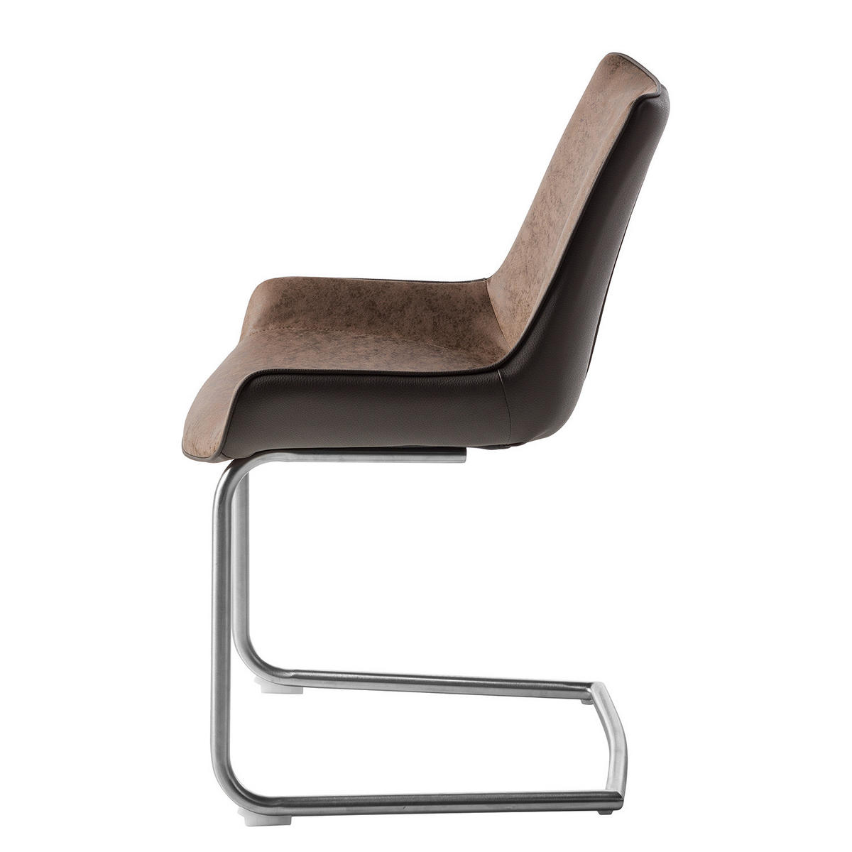 FREISCHWINGER - 2er-Set - Kunstleder - Braun, Kunststoff/Textil (54/89/60cm) - home24