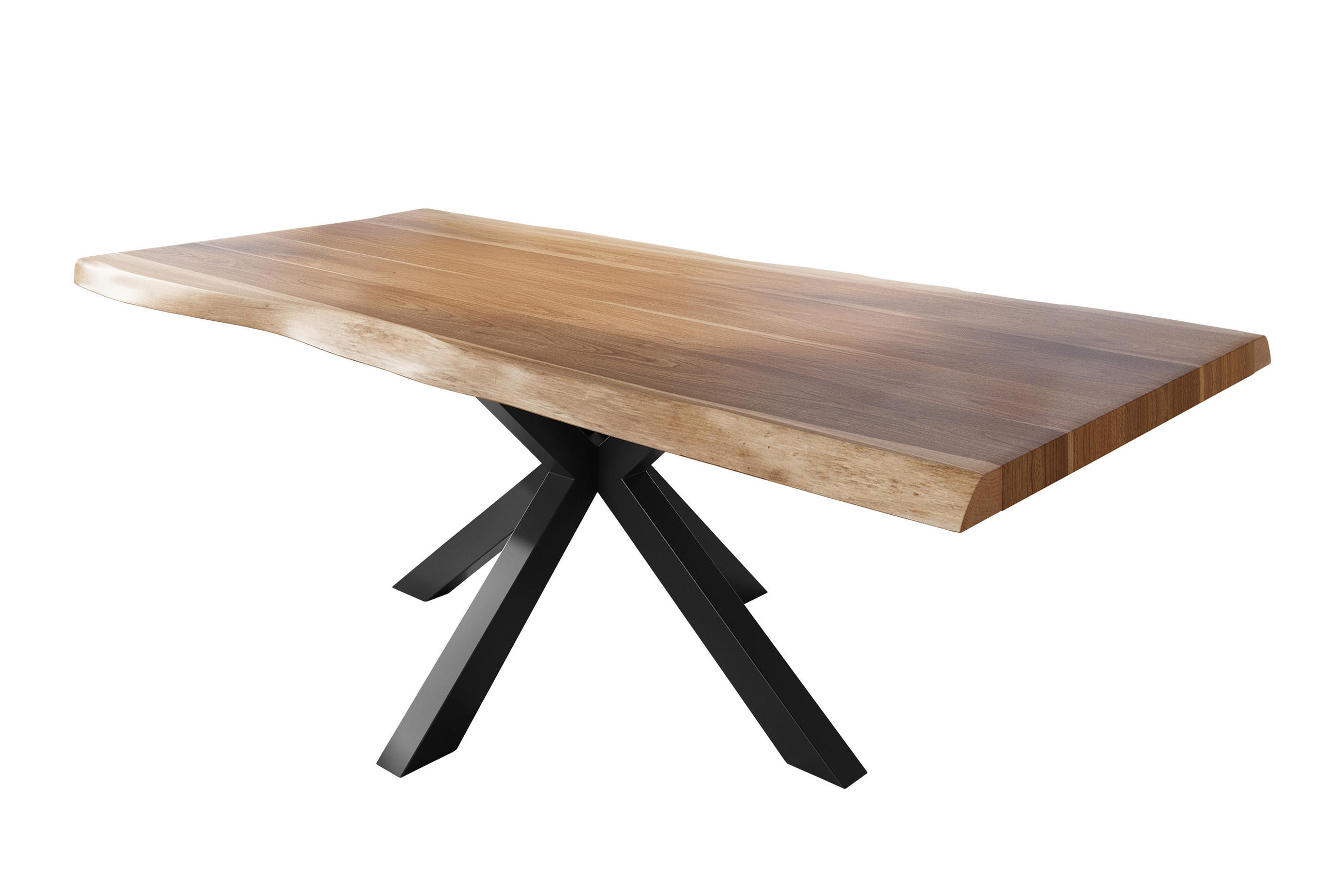 ESSTISCH TITAN - Beige/Schwarz, Holz (120/240/79cm) - SAM