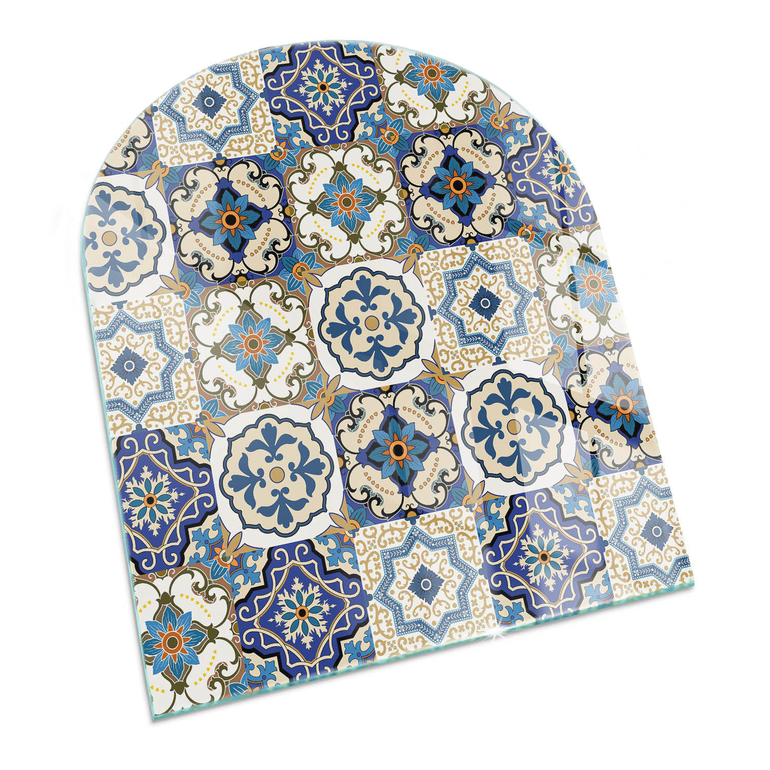ArtPrintCave Glasplatte Blau 80x70x0.4 cm