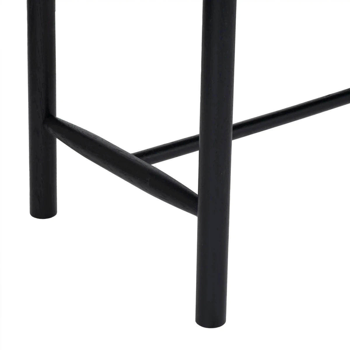SITZBANK 90/36/45 cm Rattan / Eiche Schwarz - Schwarz, Holz/Papier (90/45/36cm) - Furnhouse