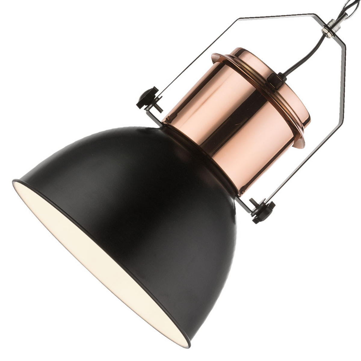 LED HÄNGELEUCHTE Kupfer Schwarz - Schwarz, Metall (27/27/120cm) - Globo Lighting