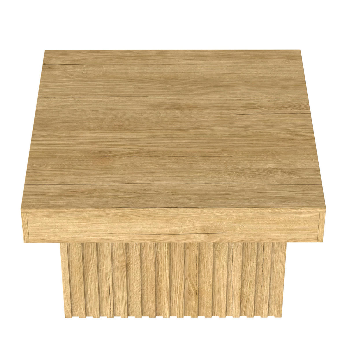 COUCHTISCH aus MDF und Spanplatte 79x79x46 cm Naturfarbe - Naturfarben, Holzwerkstoff (79/79/46cm) - IVMEU