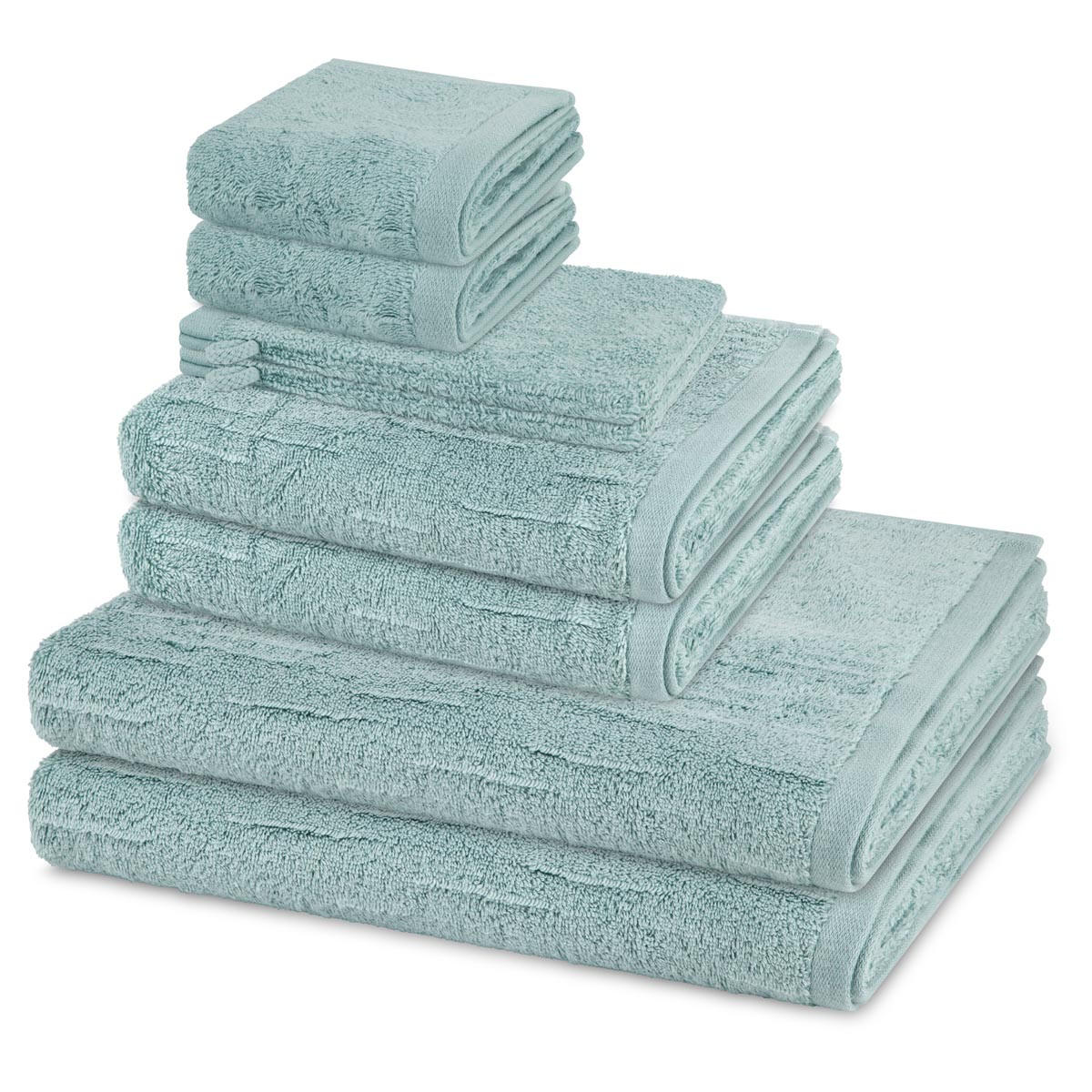 FROTTIERSET Premium 8-teilig - Hellgrün, Textil (50/100cm) - Ross
