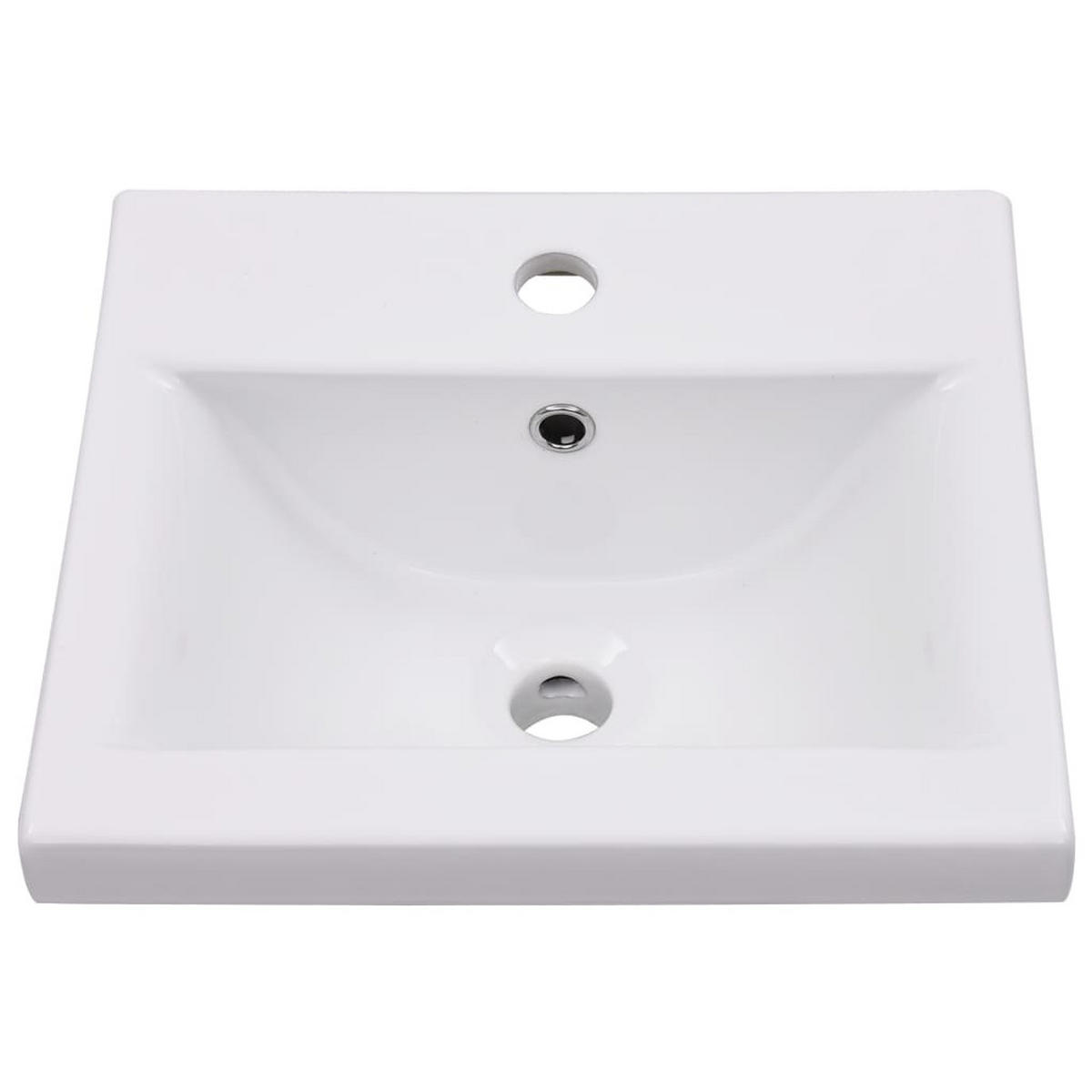 WASCHBECKEN Landgraf 42/39/18 cm - Weiß, Keramik (42/18/39cm) - Nettlife