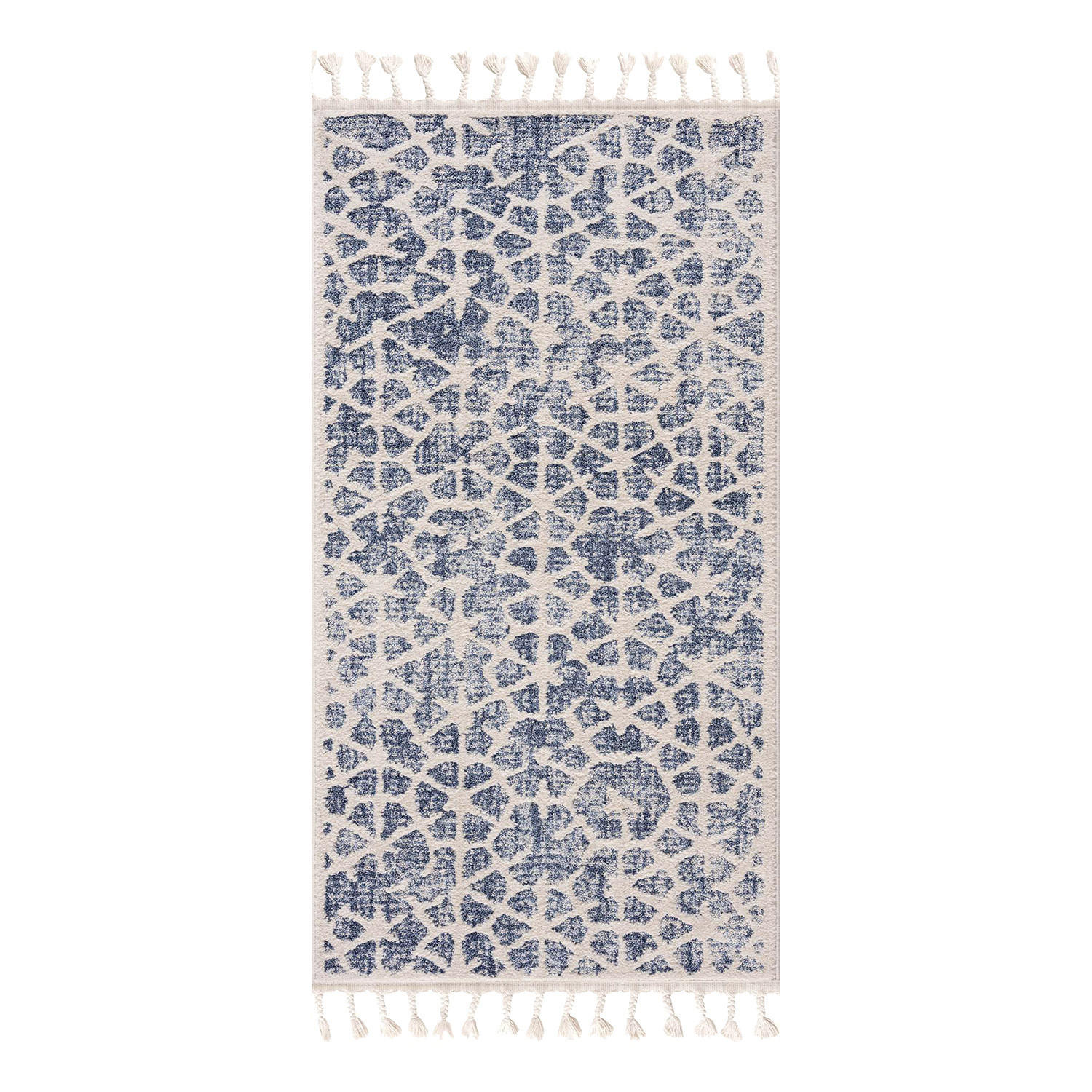 KURZFLOR-TEPPICH Art 1271 Blau 80x150 cm - Blau, Textil (80/150cm) - carpet city