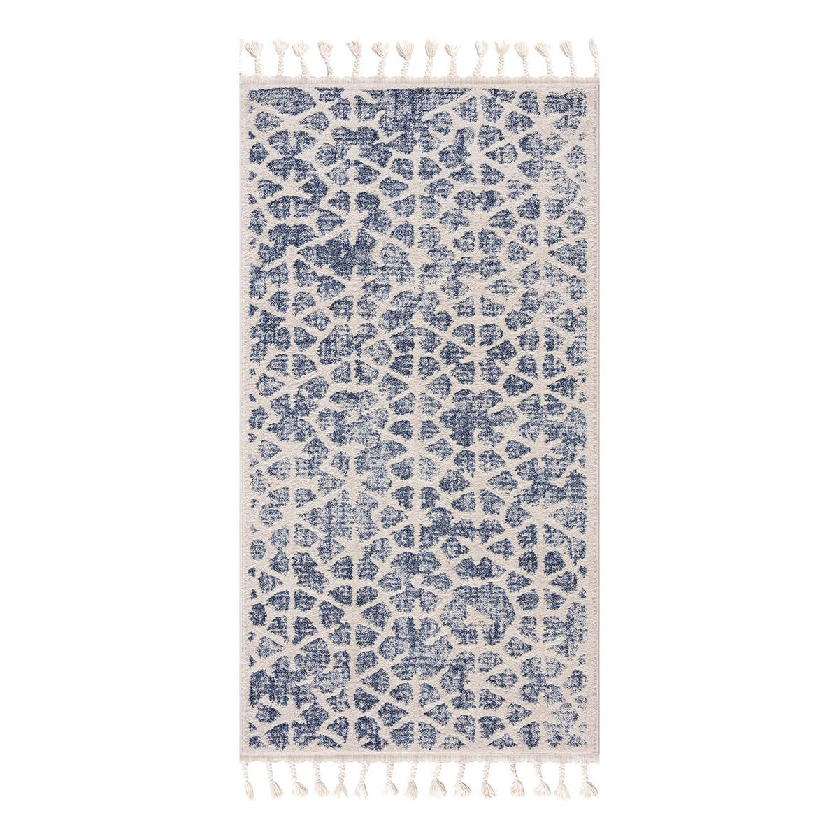 KURZFLOR-TEPPICH Art 1271 Blau 80x150 cm - Blau, Textil (80/150cm) - carpet city