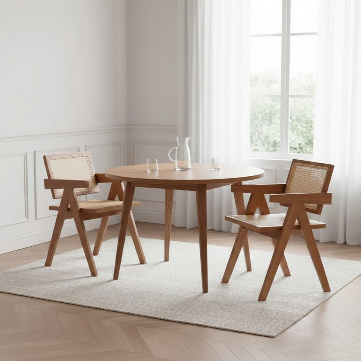 ESSZIMMERSTUHL Nelha Walnuss 51 cm x 80 cm - Walnussfarben, Holz (51/80/54cm)