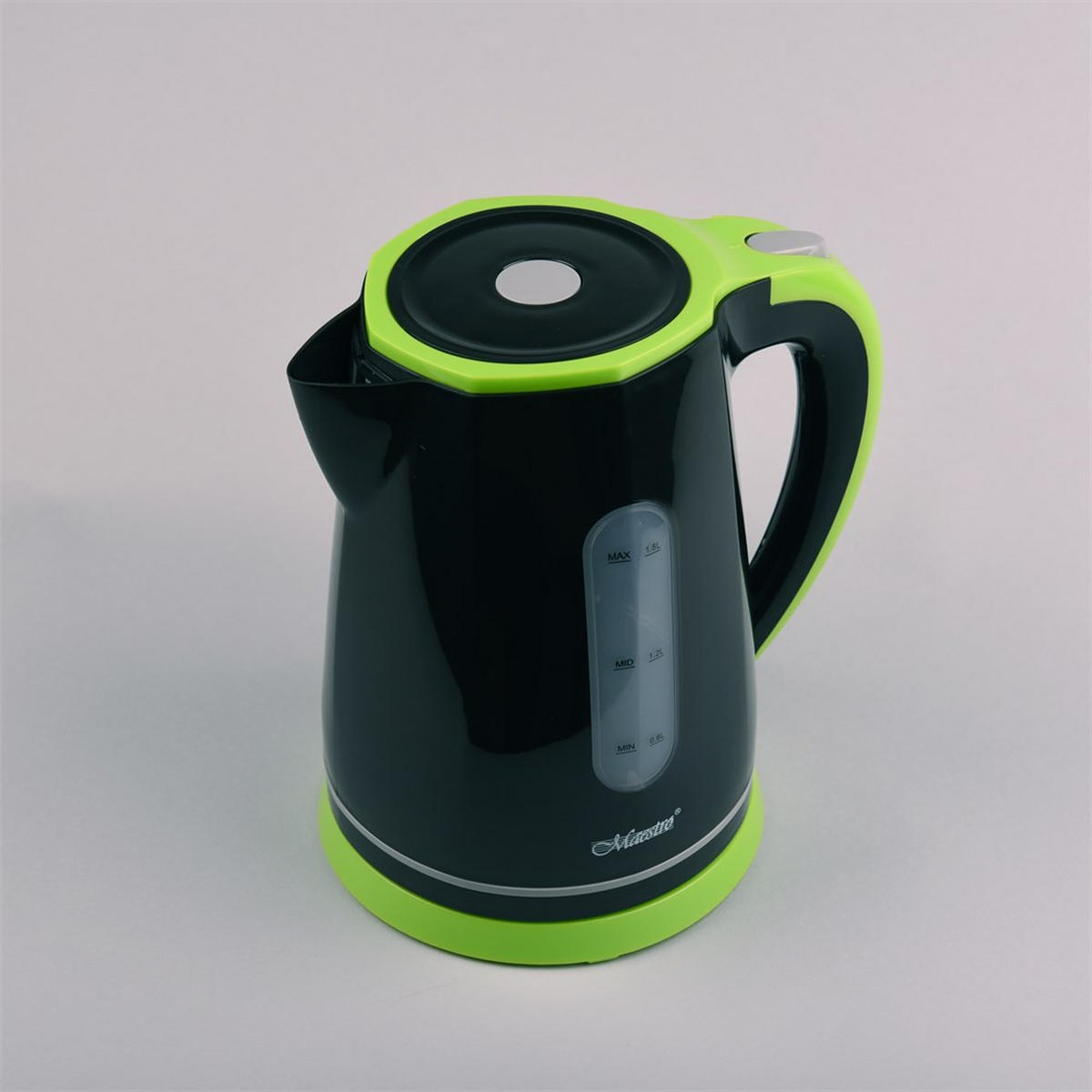 WASSERKOCHER ELEKTRISCH Schwarz 21/17/24 cm MR058BLACK - Schwarz, Kunststoff (17/24/21cm) - Maestro 