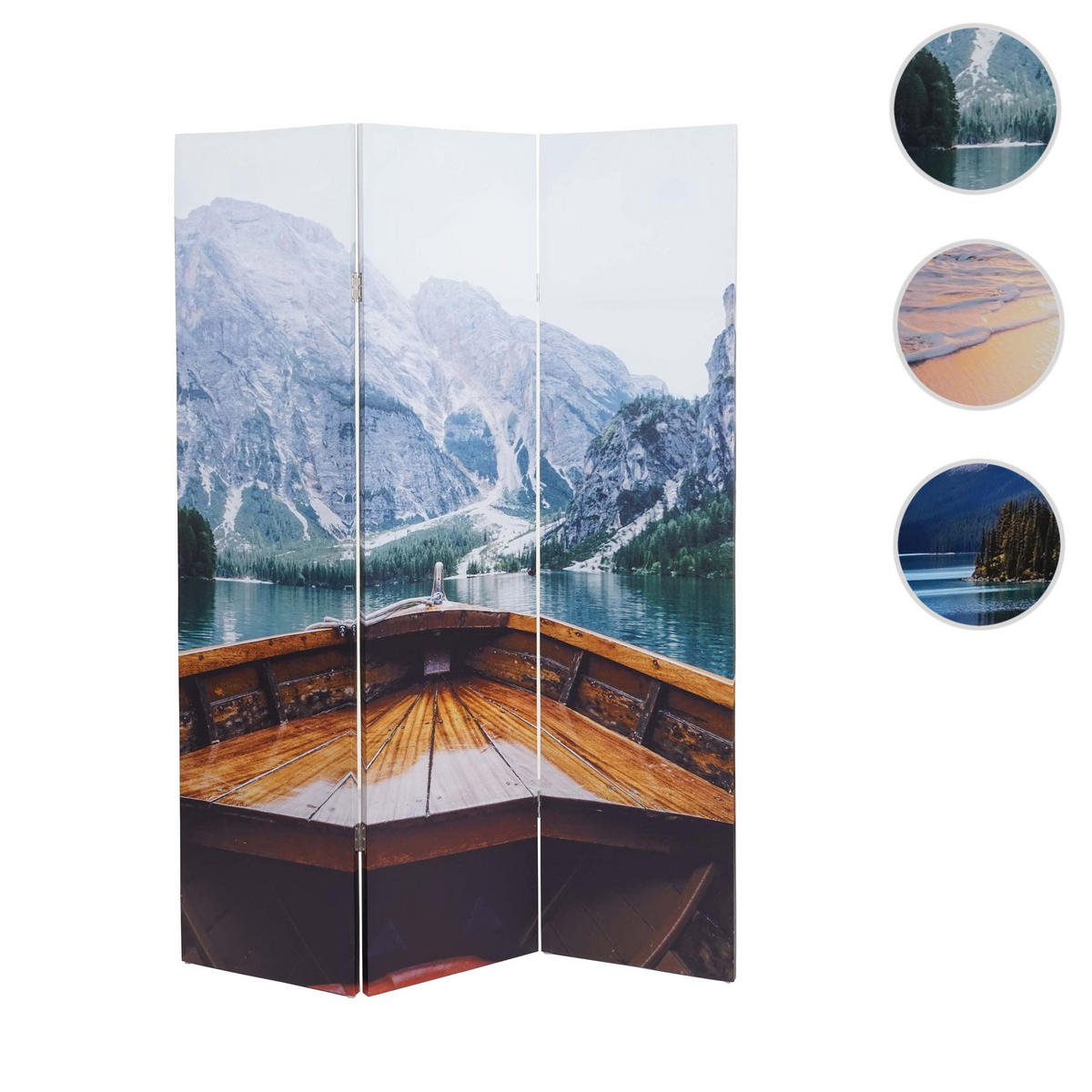 FOTO-PARAVENT Multicolor - Multicolor, Holz (121/180/2cm) - MCW