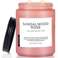 DUFTKERZE Sandelholz Rose 550g 110h 2-Docht Sojawachs - Rosa, Paraffin (13cm)