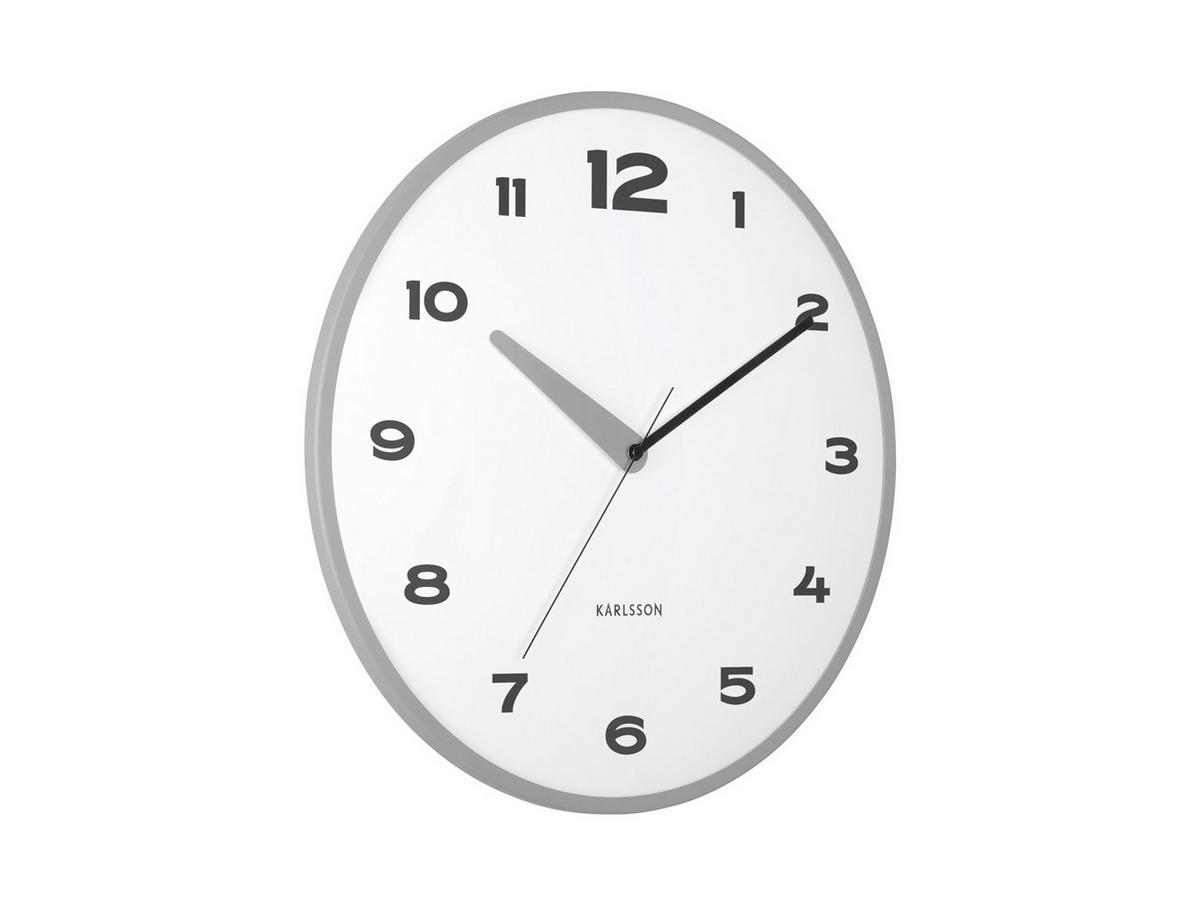 WANDUHR Brisk Dome Ø40 cm - Grau, Metall (40/1/40cm) - Karlsson