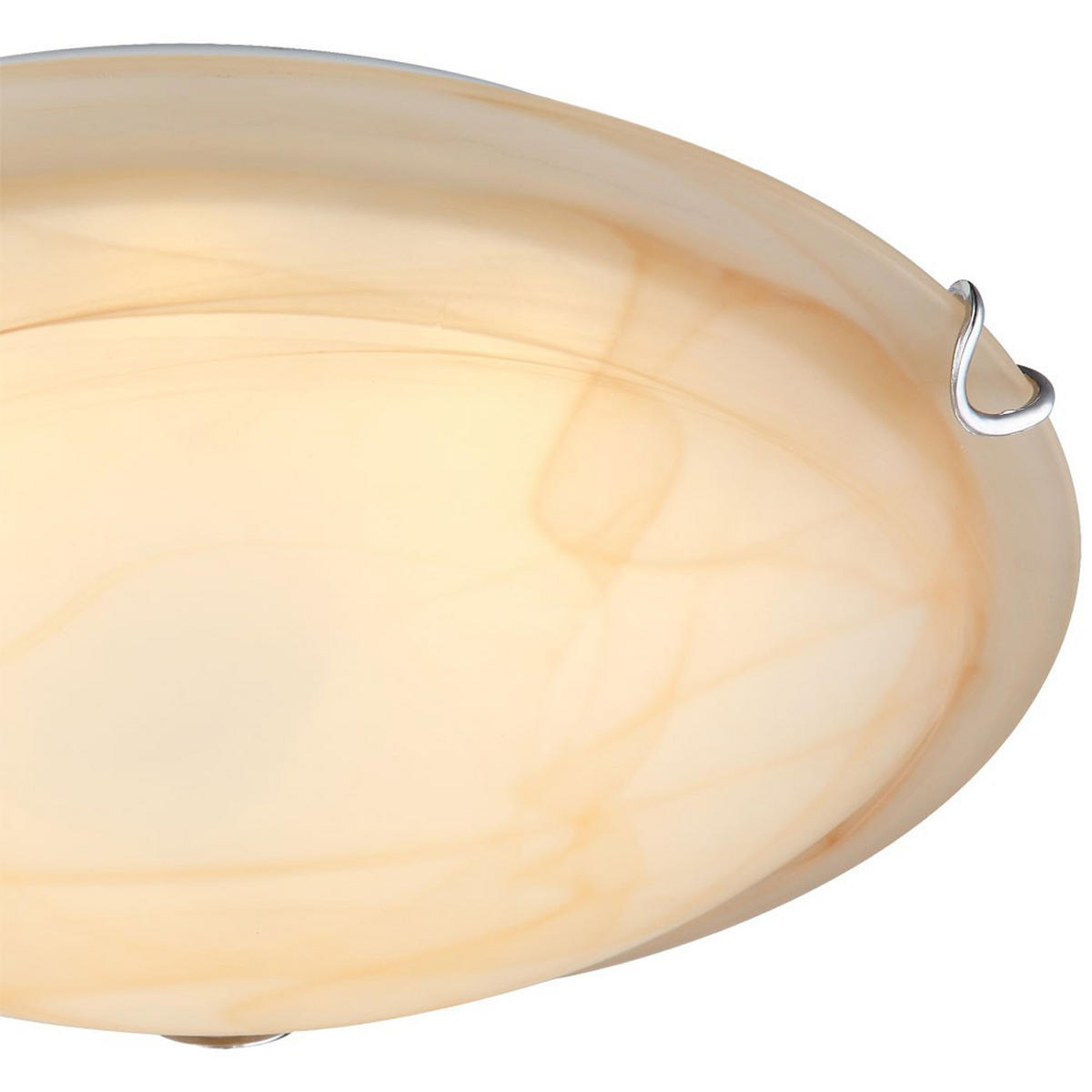 LED DECKENLEUCHTE Metall Glas Orange - Orange, Glas (30/30/10cm) - Globo Lighting