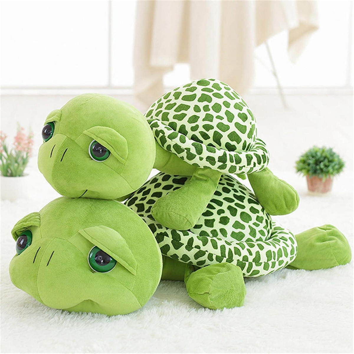 STOFFTIER Schildkröte Grün 20 cm - Grün, Textil (20/20cm)