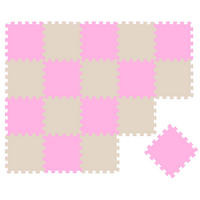 SPIELMATTE ab Null - 180/90/1 cm Puzzlematte Beige - Multicolor, Kunststoff (30/30cm) - Littletom