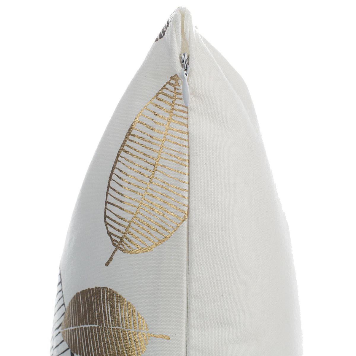 DEKOKISSEN 2er-Set Weiß 45/45 cm Lotus - Weiß, Naturmaterialien/Textil (45/45cm) - Beliani