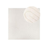 TEPPICH HYGGE Cremeweiß Quadrat 160/160 cm - Creme, Textil (160/160cm) - Tapiso