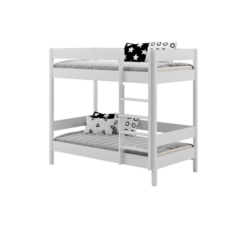 ETAGENBETT Diego 140x70 weiß - Weiß, Holzwerkstoff (70/140cm) - LUKDOM