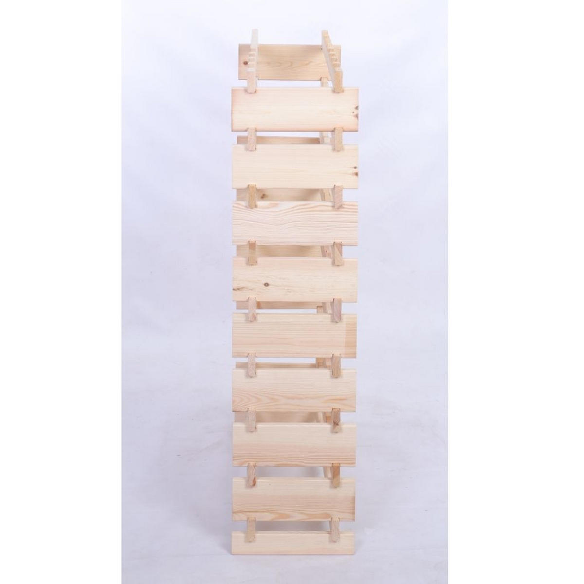 WEINREGAL VINOTECA FLEX PRO HxBxT 121x84x28cm 72 Flaschen auf 9 Ebenen Natur unbehandelt - Naturfarben, Holz (84/121/28cm) - PROREGAL