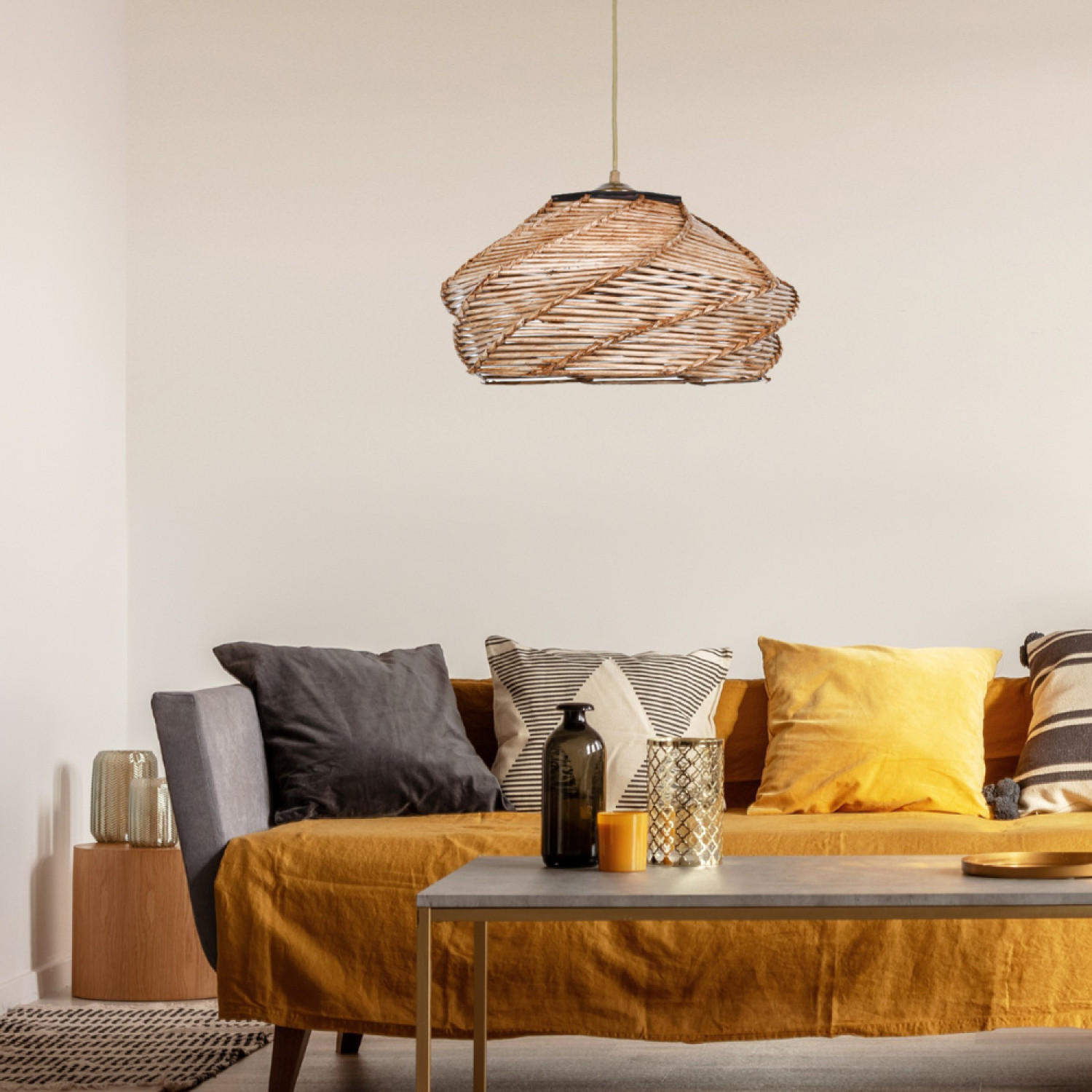 Thumbnail - Concept Usine Hängeleuchte, Braun, Holz, 36x18x36 cm, Lampen & Leuchten, Innenbeleuchtung, Hängelampen, Pendelleuchten