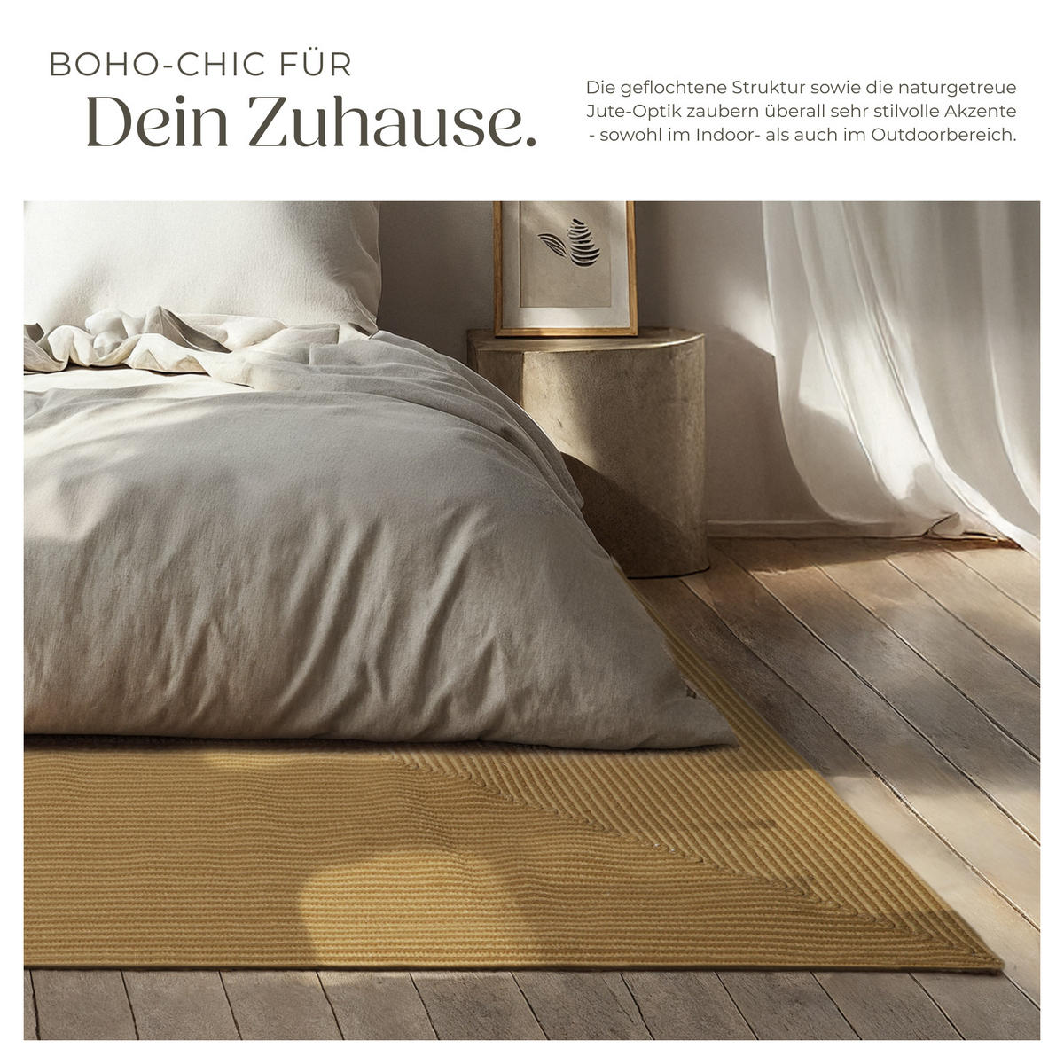 GEFLOCHTENER-TEPPICH Raya,strapazierfähig und pflegeleicht,braun - Braun, Textil (160/230cm) - tectake