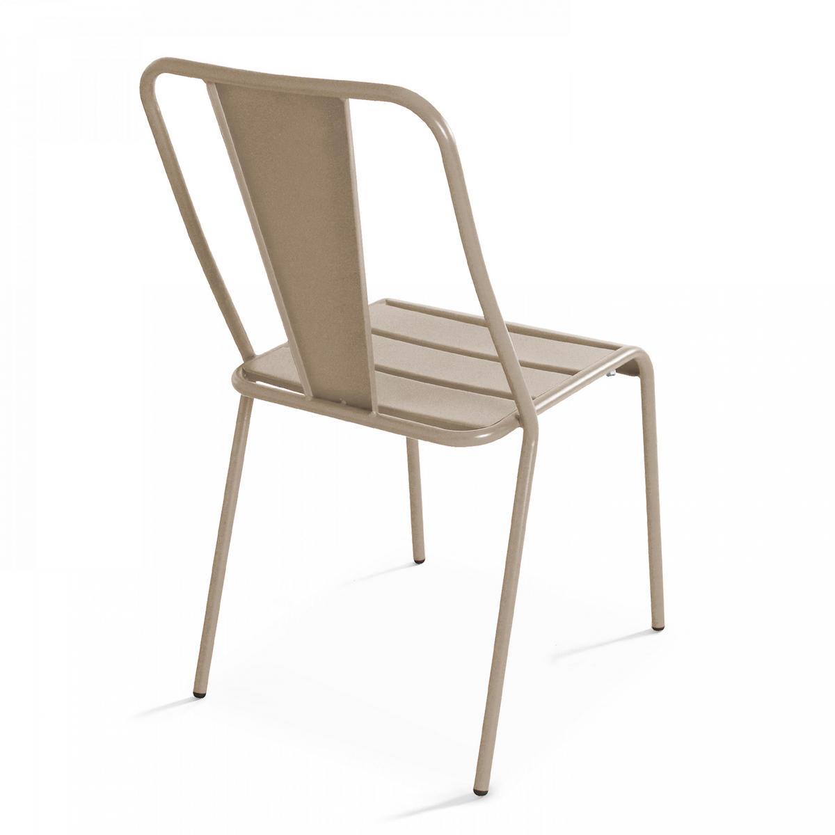 GARTENSET 3-tlg., Taupe - Taupe, Metall - Oviala