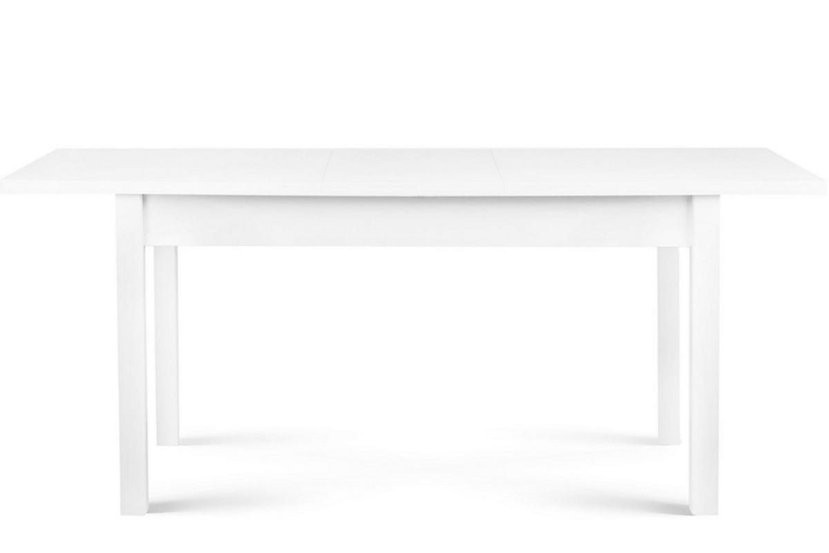 ESSTISCH CENARE Klappbarer, Buchenholz/Laminat, weiß - Weiß, Holz (90/160/78cm) - KONSIMO®