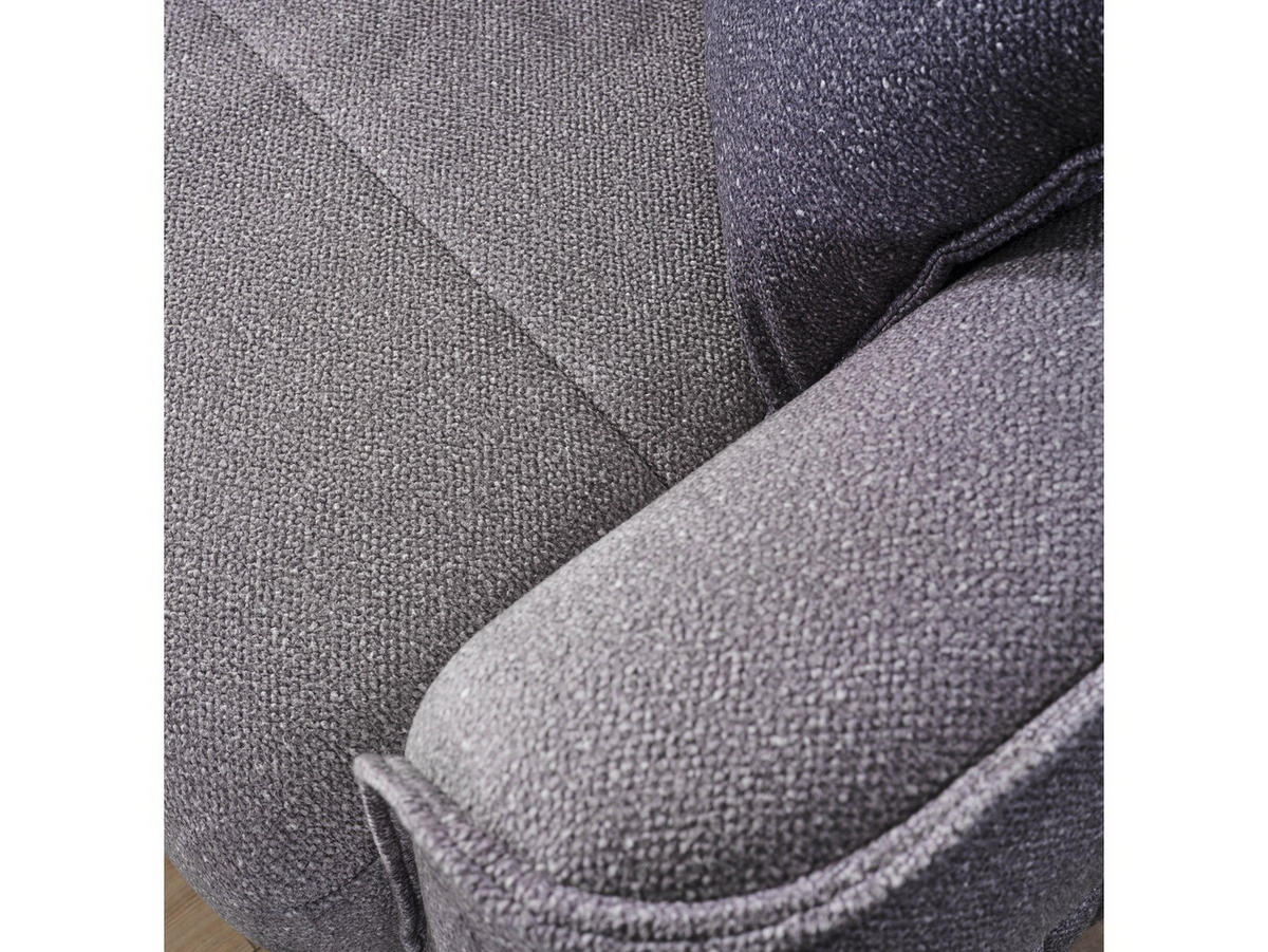 2-SITZER SOFA Cordoba Grau - Grau, Holzwerkstoff/Kunststoff (175/85/100cm)