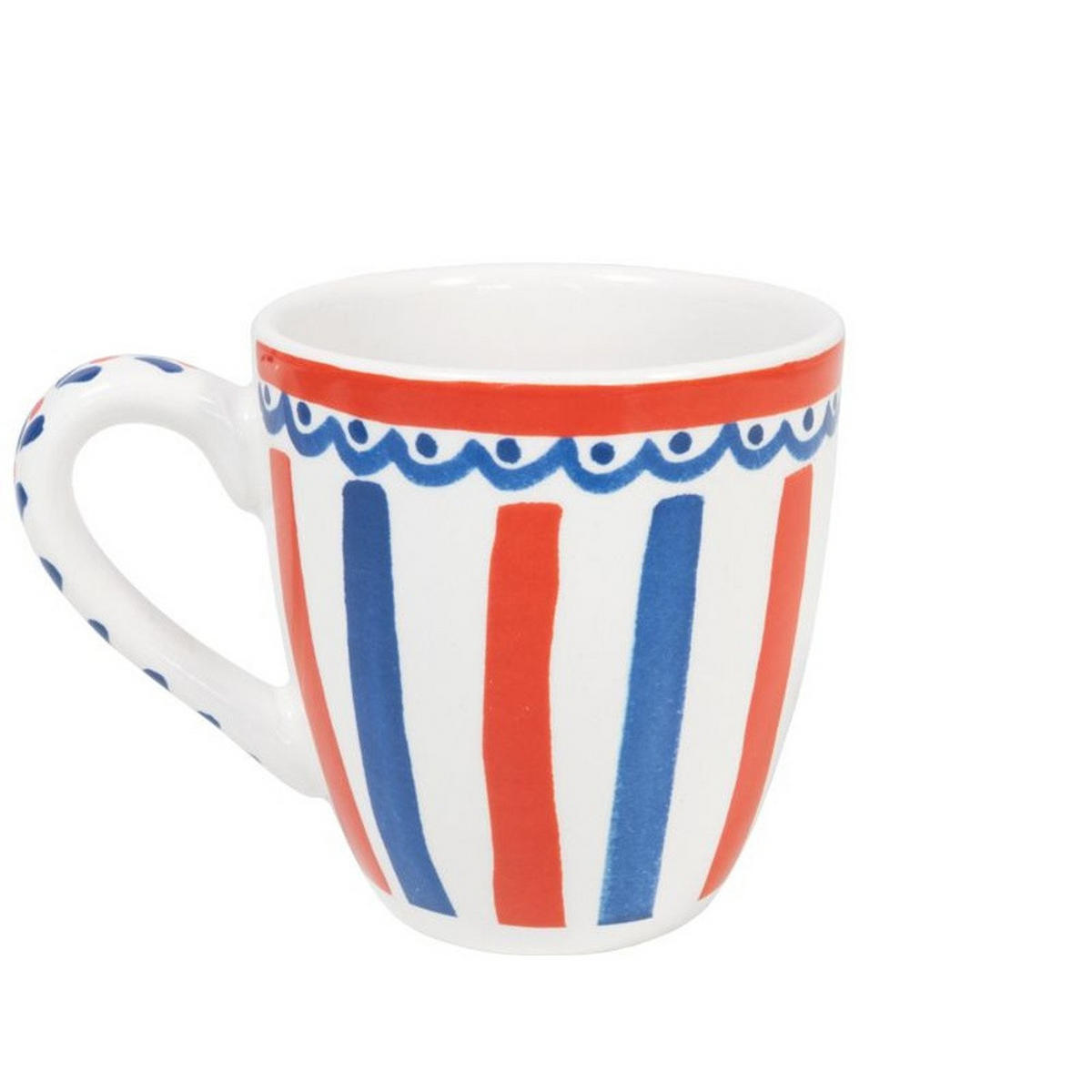 MINI-BECHER Streifen Hollands Glorie in Bunt - 200 ml - Multicolor, Keramik (0.2L) - Blond Amsterdam