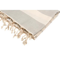 HAMAMTUCH Gestreift 100% Baumwolle 100x180 Grau - Grau, Textil (180/100cm) - Villa Möbel