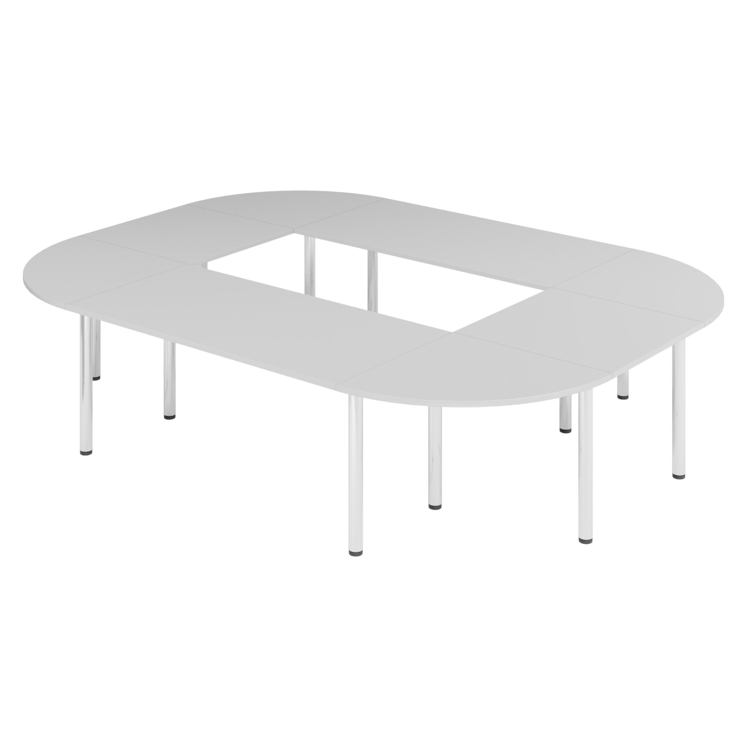 KONFERENZTISCH-SETS Serie-K 240/320/74 cm in Grau - Grau, Holzwerkstoff (240/320/74cm) - bümö