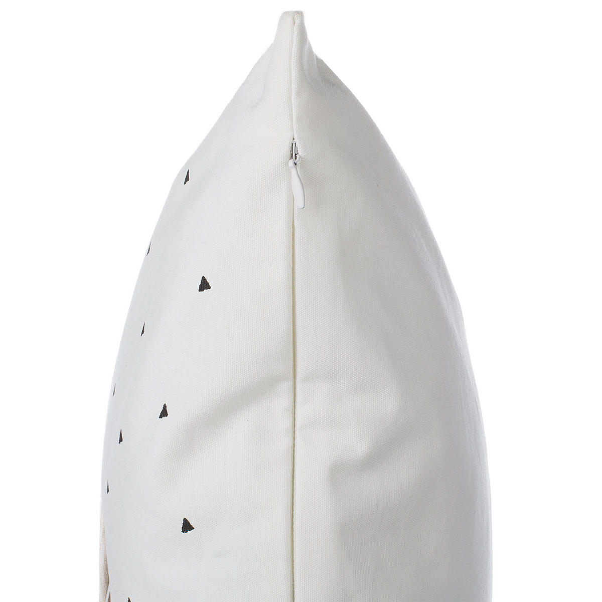 DEKOKISSEN 2er-Set Weiß 45/45 cm Yasmin - Weiß, Naturmaterialen/Textil (45/45cm) - Beliani