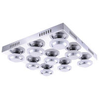 LED DECKENLEUCHTE Carter Silber Chrom - Silberfarben, Metall (38/38/9cm) - Wofi