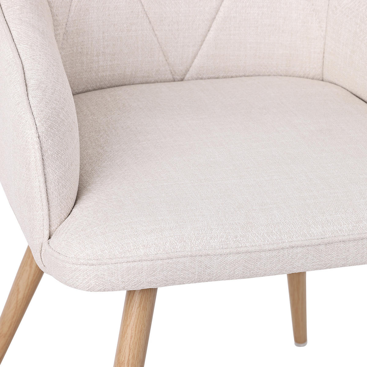 ARMLEHNSTUHL-SET 2 Stück in Stoff(YZ3) - Beige, Textil (57/87/62cm) - HOMAVO