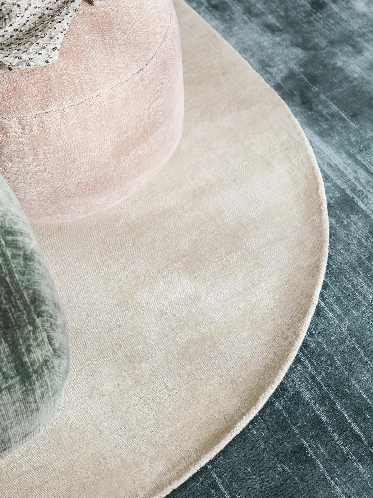 VISKOSETEPPICH OVAL Nova Cream 150x230 cm - Beige, Textil (150/1cm) - KUNSTLOFT