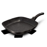 GRILLPFANNE Schwarz 28/28/4.1 cm BH1846 - Schwarz, Metall (28cm) - Berlinger Haus