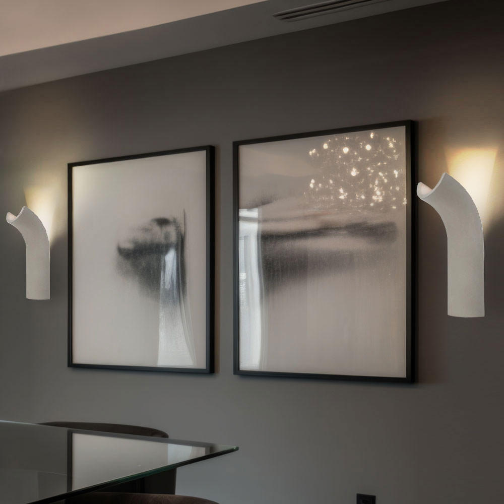 LED WANDLEUCHTE Beton Grau 2er Set - Grau, Stein (10/30/12.8cm) - Globo Lighting