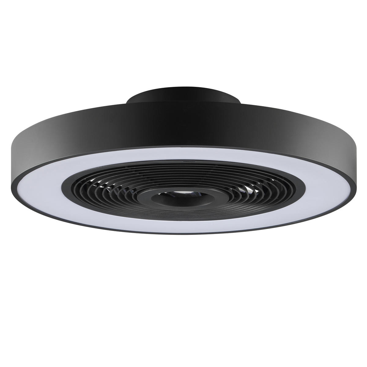 LED DECKENLEUCHTE Catania Schwarz 48,6/48,6/13,7 cm - Schwarz, Kunststoff (48.6/48.6/13.7cm) - Brilliant