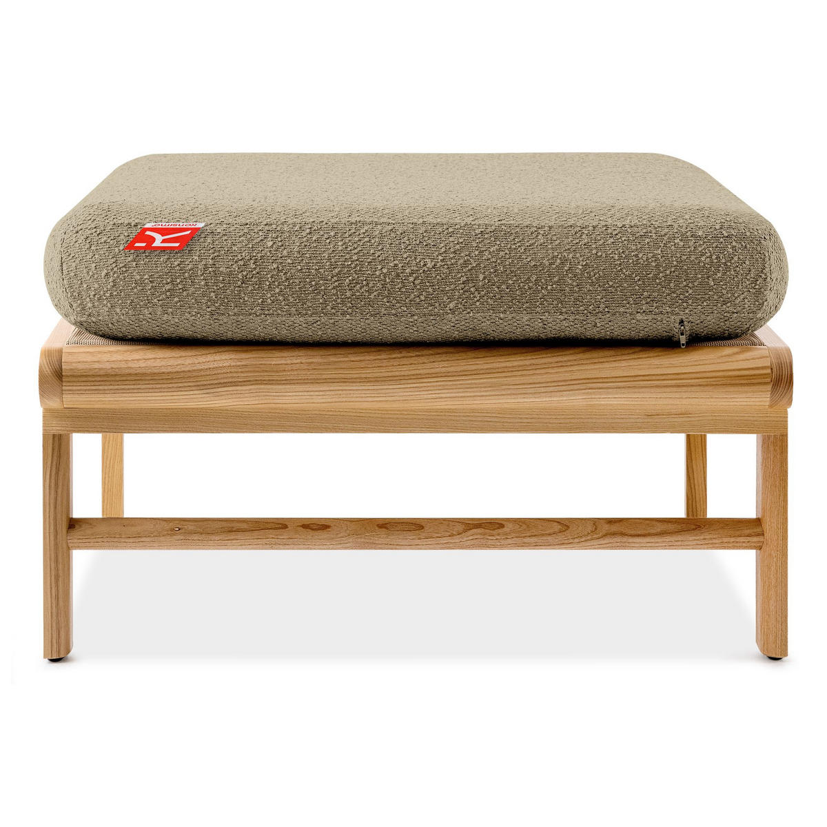 GARTENLOUNGE-HOCKER ATREDA - Beige, Holz/Textil (70/42/80cm) - KONSIMO®