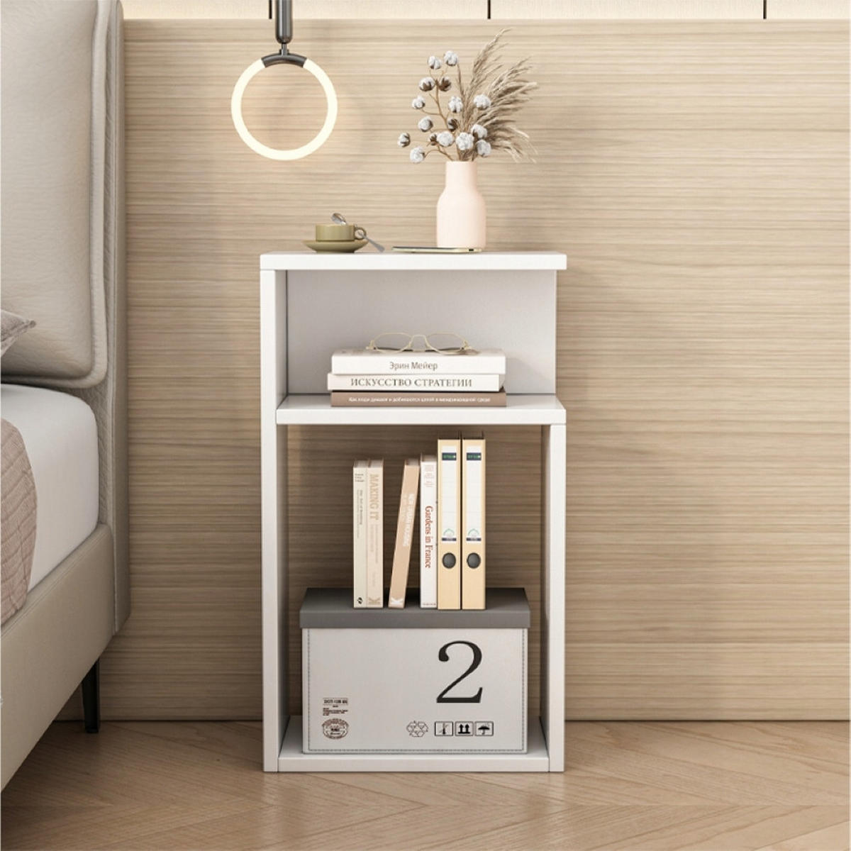 NACHTTISCH / Beistelltisch – Modernes Design für Schlafzimmer und Wohnzimmer - Weiß, Holzwerkstoff (30/50/20cm)