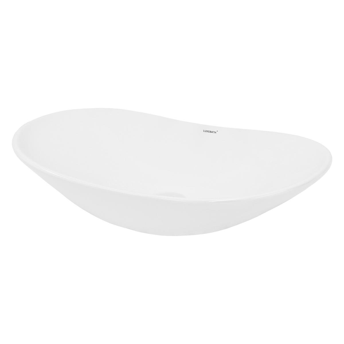 WASCHBECKEN - Weiß, Keramik (36.5/15.5/64cm) - ECD-Germany
