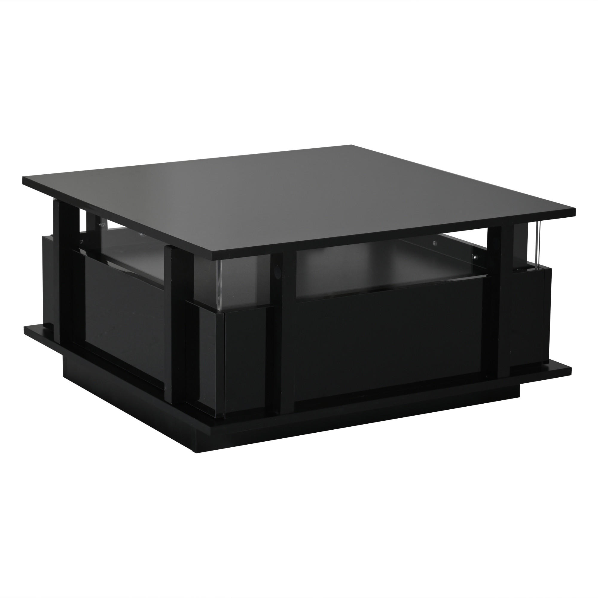 ComfortXL Couchtisch Schwarz 70x35x70 cm