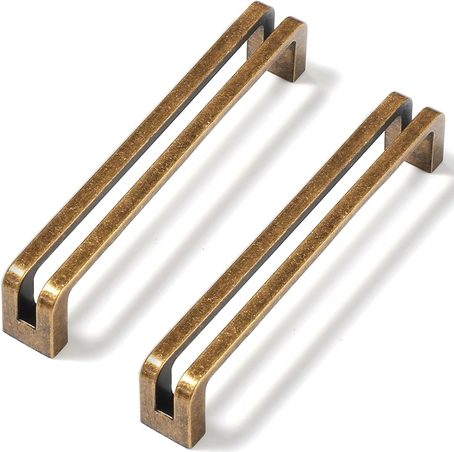 MÖBELGRIFF , 2 Stück Küchenschrankgriffe, Küchenschrankgriffe 128 mm - Messingfarben, Metall (2.5/1.8/13.5cm) - BELZ