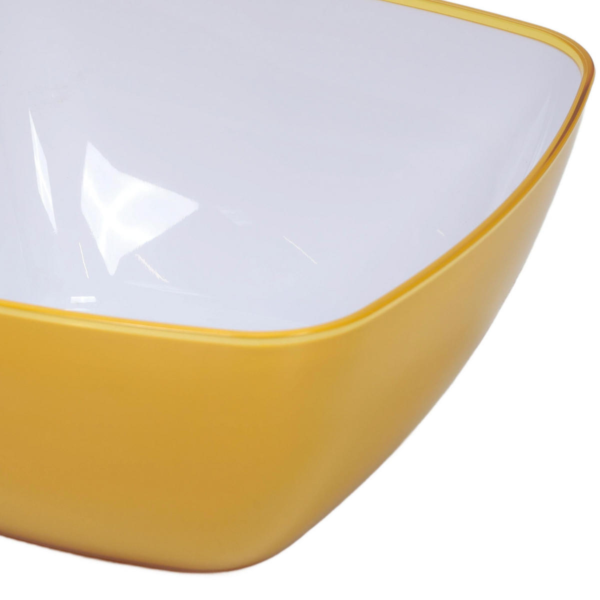SALATSCHÜSSEL Nomad Gelb 3,9 l 24,5/24,5/11,6 cm - Gelb, Kunststoff (24.5/11.6/24.5cm) - 5five Simply Smart