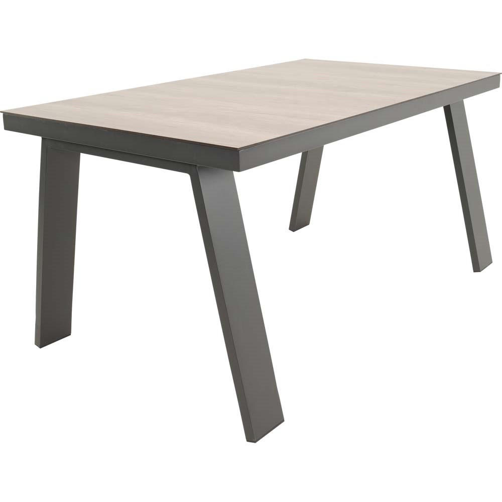 GARTENTISCH Estoril - Grau - 150/90/75 cm - Grau, Metall (150/90/75cm) - Lesli Living
