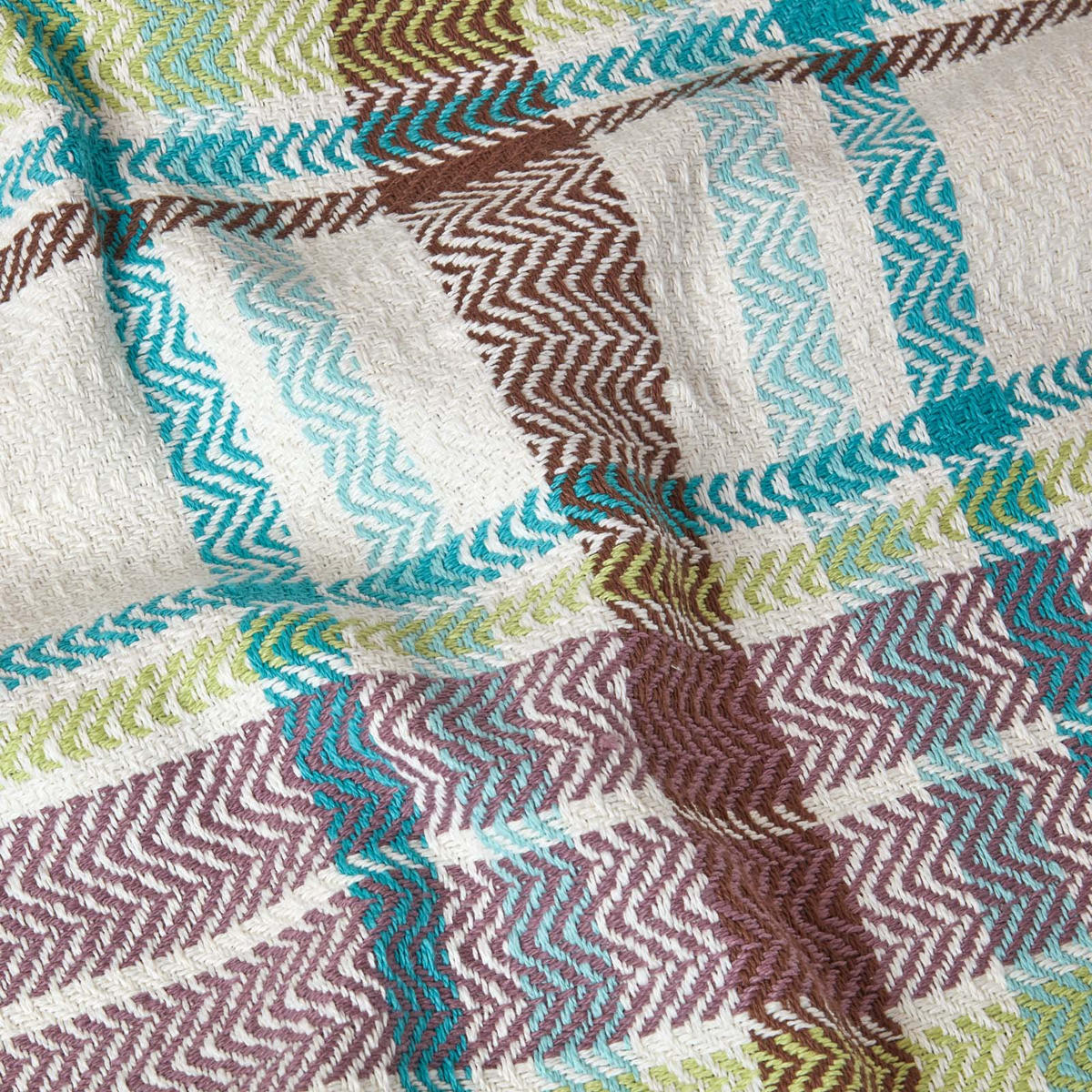 ÜBERWURF Falun 225/255 cm, Schottenkaro, 100% Baumwolle - Grün, Textil (225/255cm) - Homescapes