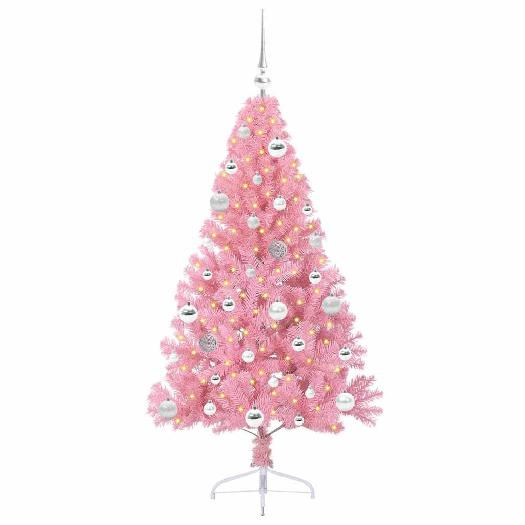 vidaXL Weihnachtsbaum Rosa 150 cm